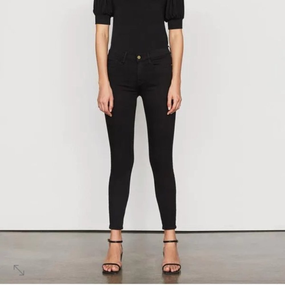 Frame Denim Colc403 Le Skinny Jeanne Crop